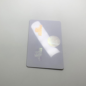 Autocollant holographique 3D personnalisé anti-contrefaçon en film souple translucide en PET - Product Image 1