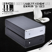 Boîtier de sortie DAC série BRZHIFI BZ1907 Modèle 1907DAC-300S-Y Châssis d'amplificateur audio élégant argent et noir 194x311x70mm