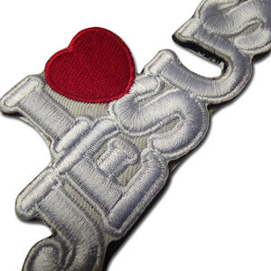 Patch brodé « J'aime Jésus », badge thermocollant, patchs personnalisés pour vêtements - Product Image 3
