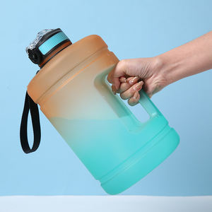 Botella de Agua Deportiva Grande de 3.7 L, Jarra de Gimnasio, Cantimplora con Logotipo Personalizado, Libre de BPA, a Prueba de Fugas, para Fitness, Botellas de Galón - Product Image 1