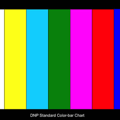 YE0106透明カラーチェッカー写真DNPライトボックス用カラーバーテスト