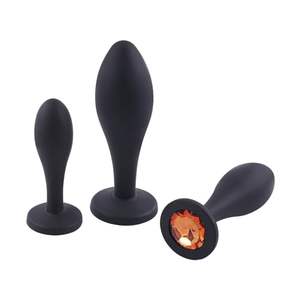 3 pz spina anale principiante 3 diverse dimensioni <span class=keywords><strong>Plug</strong></span> anale con diamante acrilico staccabile giocattolo del sesso femminile per uomini e donne coppie gioco - Product Image 6