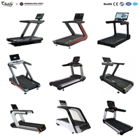 Máquina de ejercicio de cinta de correr eléctrica de servicio pesado de gimnasio comercial nuevo equipo de cintas de correr de Motor de CC