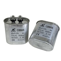Condensateur en polypropylène métallisé EPERS CBB65 pour moteur AC, climatiseur, micro-ondes, 20uF 370VAC, coque en aluminium, certifié CQC