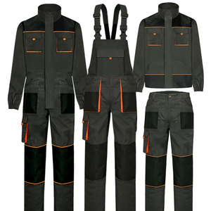 Pantaloni da <span class=keywords><strong>Lavoro</strong></span> con Pettorina da <span class=keywords><strong>Uomo</strong></span> Resistenti per Industria, Abbigliamento da <span class=keywords><strong>Lavoro</strong></span> per Edilizia all'Ingrosso con Multi-Tasche in Materiale Traspirante di COTONE - Product Image 1