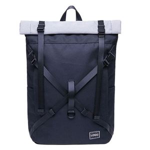 Sac à dos à rabat personnalisé tendance 2025, matériau imperméable, sac à dos de jour pour hommes d'affaires, sac à dos de voyage pour ordinateur portable - Product Image 2