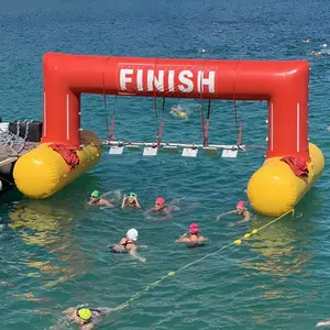 Высококачественная рекламная надувная стартовая финишная АРКА, надувная водная плавающая арка для плавания