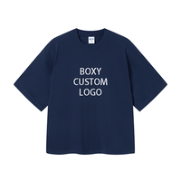 T-shirts personnalisés de haute qualité avec logo, coupe carrée, surdimensionnés, en coton lourd, t-shirts streetwear vierges, 100% coton, t-shirts pour hommes