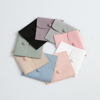 8X8Cm Groene Microfiber Suède Snap Magnetische Knop Milieuvriendelijke Luxe Vierkante Aanpasbare Sieraden Geschenkzak