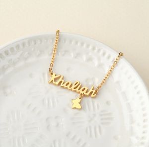 Ispirare la moda in acciaio inossidabile personalizzata con <span class=keywords><strong>nome</strong></span> <span class=keywords><strong>di</strong></span> <span class=keywords><strong>stella</strong></span> farfalla con Clip <span class=keywords><strong>di</strong></span> carta collana <span class=keywords><strong>di</strong></span> gioielli all'ingrosso per le donne - Product Image 3