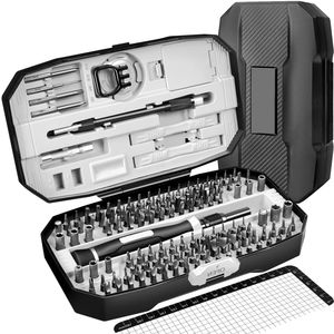 Juego de herramientas de precisión de 152 piezas todo en uno con soldador para técnicos electrónicos y aficionados - Product Image 4