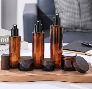 Xinrunjin Travel Portable Separate Essential <b>Oil</b> Screw Cap Tea-Colored Light-Proof Glass Press <b>Spray</b> Bottle - Product Image 4