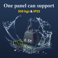 Plancher de danse LED numérique portable facile à installer, étanche, pour DJ, éclairage de scène, idéal pour mariages, fêtes et événements