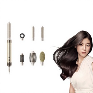 AirbotAria HyperStyler e Asciugacapelli ad Alta Velocità Multifunzionale in Lega di Alluminio, Pettine e Asciugacapelli in Colore Oro Champagne HD198 - Product Image 1