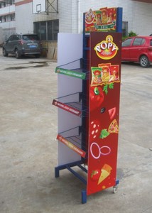 Kim Loại Dây Hiển Thị Đứng Cho Cửa Hàng Bán Lẻ Bánh Mì Chips Snack Hiển Thị Rack Cho Siêu Thị Tầng Thường Vụ - Product Image 6