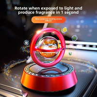 Diffuseur d'arômes solaire rotatif en alliage massif de luxe moderne pour voiture, purificateur d'air portable pour véhicules