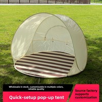Tente de plage pliable automatique instantanée, imperméable, respirante, protection solaire, pour pique-nique, trois saisons, ouverture rapide