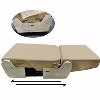 Siège de voiture à dossier haut coulissant vers l'arrière avec ceinture de sécurité haute sécurité, 180 °   Siège inclinable bidirectionnel entièrement plat, pour modification de camping-car, fourgonnette ou caravane
