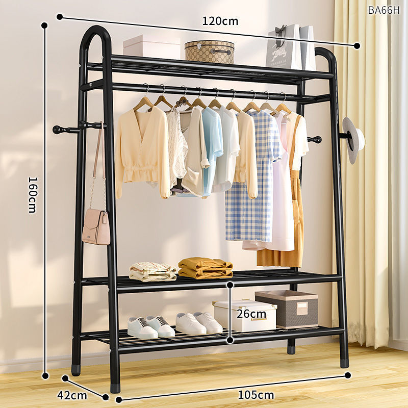 120CM [Negro] Gancho de doble cara de triple capa