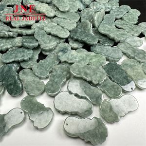 Myanmar Một Loại Dầu Ngọc Lima Đậu Các Loại Kích Thước Nhỏ Avalokitesvara Phật Ngọc Mặt Dây Chuyền Ngọc Hàng Thủ Công Nhà Máy Bán Buôn - Product Image 3