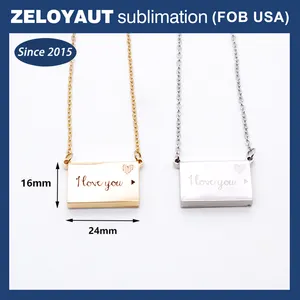 ZELOYAUT-Sublimations-Rosine neu individuelles Schmuck Zinklegierung Schublade Halsketten Luxus für Freundinnen Ehefrau Umzugsgüter