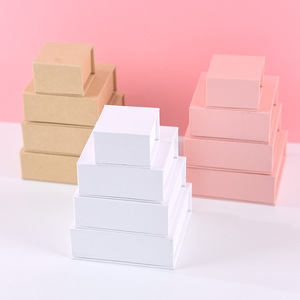 Custom Luxury Rectangle Rigid Jewelry <b>Box</b> Corrugated Cardboard <b>Gift</b> Packaging Matte Lamination Magnetic Closure Necklace Ring - Product Image 1