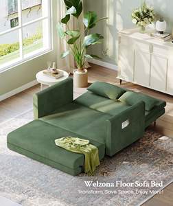 बैठने योग्य सोफे बिस्तर कॉर्डरॉय बिस्तर 6-स्थिति समायोज्य लोवेसीट प्यार सीट स्लीपर सोफे बिस्तर - Product Image 6