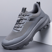 Chaussures décontractées pour hommes, taille 38-45, respirantes, en mesh et cuir synthétique, antidérapantes