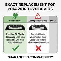 Grille inférieure du pare-chocs avant pour Toyota Vios 2014, 53112-0D270