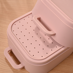 <span class=keywords><strong>Vaporera</strong></span> de Silicona de Grado Alimenticio, Ecológica, de <span class=keywords><strong>Doble</strong></span> Capa, Capacidad de 2L, Multiusos, <span class=keywords><strong>para</strong></span> Cocina, Repostería Casera, <span class=keywords><strong>para</strong></span> Insertar Verduras - Product Image 3