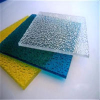 HUASHUAITE Feuille de relief en polycarbonate transparent de couleur vierge de haute qualité 100%