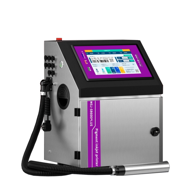 MASIJET Industrial Grade Multi-color CIJ Inkjet Printer High-Speed 325m/min Touchscreen Customized for Card Flex Egg Materials