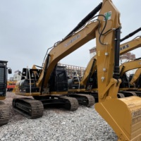 Excavatrice sur chenilles d'occasion CAT 323D de 23 tonnes, moteur CAT d'origine, système hydraulique fiable pour les travaux de terrassement
