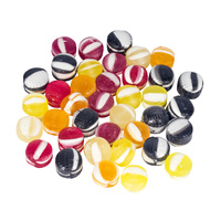 Bonbons durs rayés certifiés Halal : Assortiment de bonbons aux fruits multi-saveurs, vente en gros directe d'usine