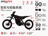 Ensemble de roues avant et arrière Supermoto chromées noires de 17 pouces, pneus CST Street pour Surron Light Bee X Talaria, moto électrique tout-terrain
