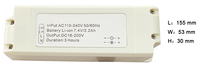 Kit de conversion d'éclairage d'urgence pour panneau lumineux LED à sortie CC 15-200V, durée de 3 heures, avec certification CE et ROHS