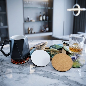 Posavasos de Bar Antiadherentes, No se Levantan los Vasos, Entrega Rápida, Posavasos de MDF en Blanco para Sublimación con Forma de Corazón - Product Image 5
