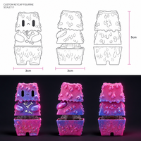 V110 V110 Keycap Artisanal ABS Dégradé Violet Effet Slime Fondant avec Paillettes pour Testeur de Commutateurs, Décoration de Bureau Gamer, Cadeau