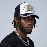 Gorra de béisbol de lujo con diamantes de imitación y letra D, gorra trucker transpirable de malla, sombrero deportivo, gorra de hip hop, gorra de diseñador al por mayor