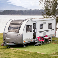 Camping-car de luxe moderne pour 4 personnes Nouvelles tendances beauté Remorques tout-terrain pour les voyages en famille Europe Amérique du Nord avec