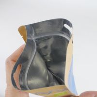 Sac refermable avec logo personnalisé, résistant à la chaleur, en plastique, emballage debout, fermeture éclair réutilisable, sachet doy