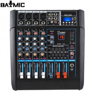 Power Mixer <b>8</b> Channels 2 Way 250 Watt with Dual Wireless Microphone Audio Mixer for Stage Professional Stage - Product Image 2