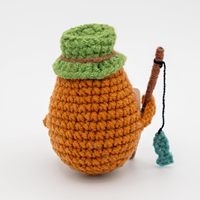 Chapeau de pêcheur en crochet fait main en forme de pomme de terre, en fil, objet de collection, cadeau d'anniversaire, décoration de bureau