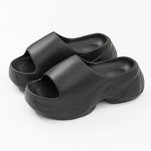 Sandales compensées pour femmes, style tendance, été, semelle EVA extra-épaisse, antidérapante, douce, pour l'extérieur, assurance qualité - Product Image 2