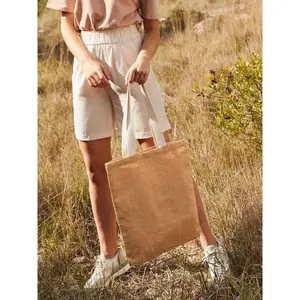 Borsa shopper in iuta non laminata, merchandising sostenibile - Product Image 2