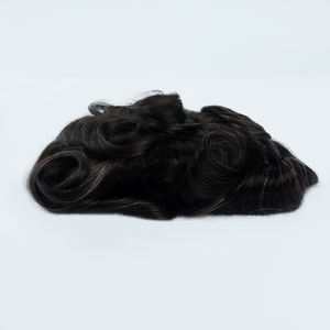 Perruque en cheveux humains Remy vierges de haute qualité, ultra-fine, avec base en PU transparent, 100% cheveux indiens, vente en gros OEM, en stock - Product Image 1