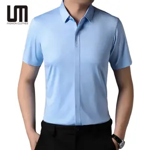 Liu Ming nouvelle marque de mode 2024 été couleur unie hommes vêtements classique décontracté à manches courtes coupe ajustée t-shirts