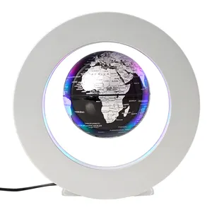 #1 Best seller on Amazon R shape for 3 to 6 inches Floating Globe as Gift for Kids,Rotation Magnetic Levitation World Map