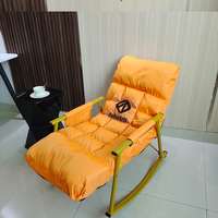 115X45CM Moderne Double Paresseux Chaise À Bascule Loisirs Stockage Inclinable avec Chaise Salon Chambre Sommeil Maison Meubles DDP