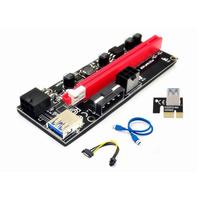 Tarjeta adaptadora de elevador VER009, Cable de alimentación de 15 pines a 6 pines, USB 3,0, PCI-E, VER 009S, Express, 1X, 4x, 8x, 16x, novedad